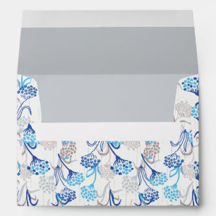 Light and Airy Hydrangea Floral Pattern Envelope