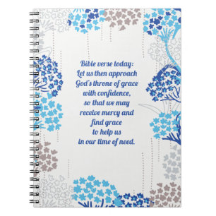 Light and Airy Hydrangea Floral Pattern Notebook