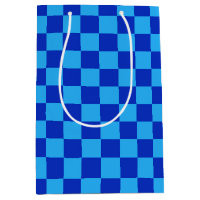Light and Dark Blue Chequered Design