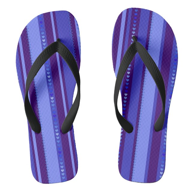 Light and dark Blue Thongs (Footbed)