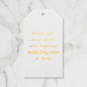 Light And Dark Foil Gift Tag