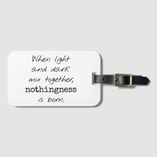 Light And Dark Luggage Tag
