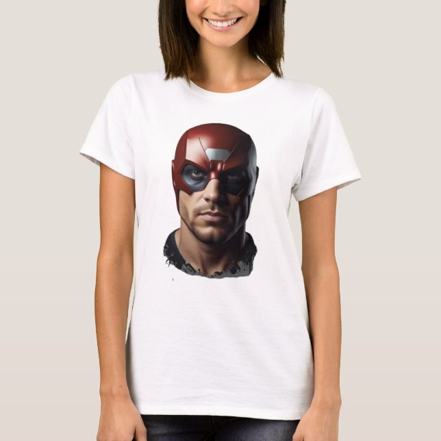 Light and Dark Manipulation Superhero T-Shirt (Front)