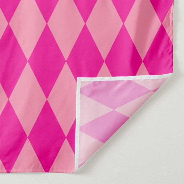 Light and Dark Pink Harlequin Diamonds Checkers  Fabric (Creator Uploaded)
