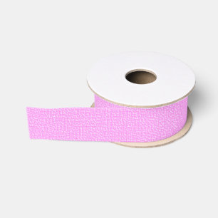 Light and Dark Pink Patterned Grosgrain Ribbon