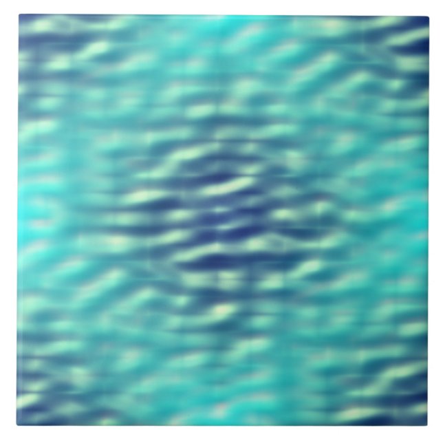 Light and Dark Pool Water Pattern Ceramic Tile (Front)