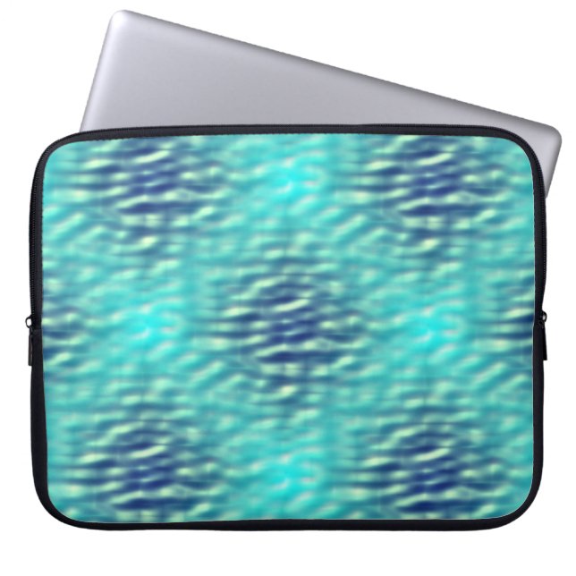Light and Dark Pool Water Pattern Laptop Sleeve (Front)