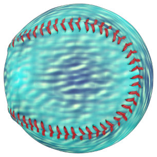 Light and Dark Pool Water Pattern Softball