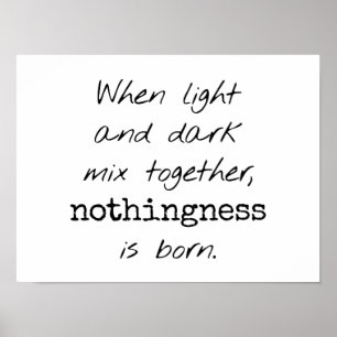 Light And Dark Poster