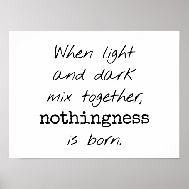 Light And Dark Poster (Front)