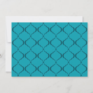 Light and Dark Teal Moroccan Pattern