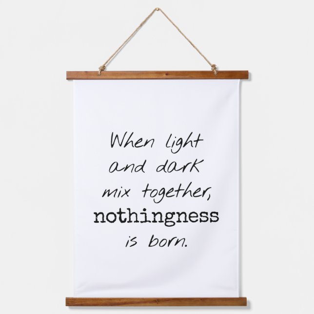 Light And Dark Wood Topped Wall Tapestry (Front)