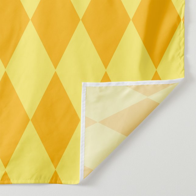 Light and Dark Yellow Harlequin Diamonds Checkers  Fabric (Creator Uploaded)
