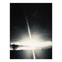 Light and darkness landscape photo print