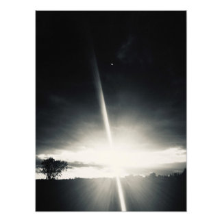 Light and darkness landscape photo print