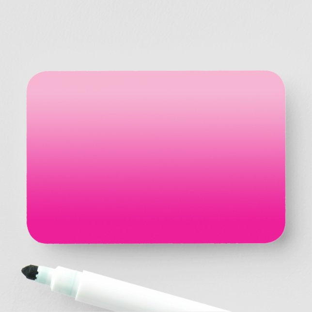 Light and Hot Pink Ombre Blank Name Tag (In Situ)
