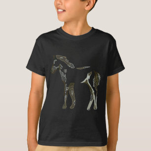 Light and Modern Horse Drawing Elegant Minimalist T-Shirt