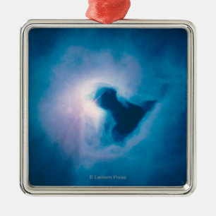 Light and Shadow in the Carina Nebula Metal Ornament