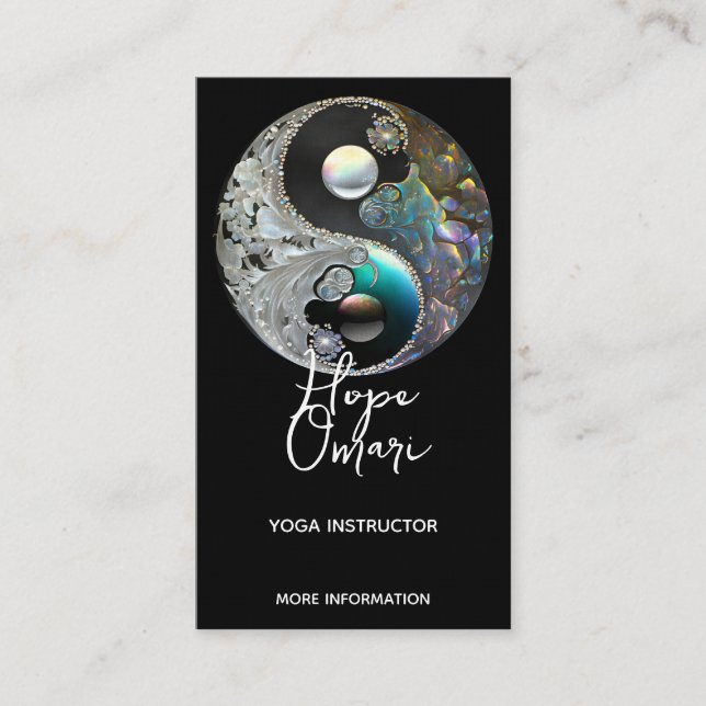 Light and Shadow | Yin Yang Business Card (Front)