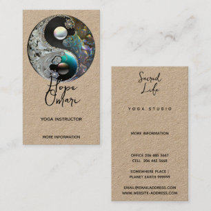 Light and Shadow Yin Yang Business Card