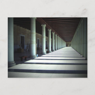 Light and shadows in Agora Museum in Athens Postcard