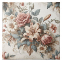 Light Antique Floral Perfection