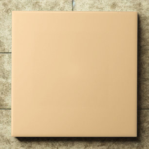 Light Apricot #ffd59a – Soft, Warm, Cheerful Ceramic Tile