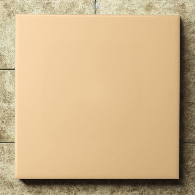 Light Apricot #ffd59a – Soft, Warm, Cheerful Ceramic Tile (Creator Uploaded)