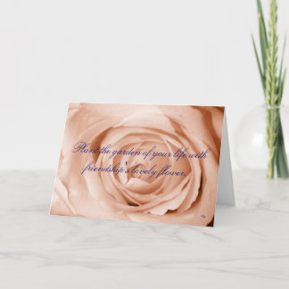 Light Apricot, Friendship Thank You Card