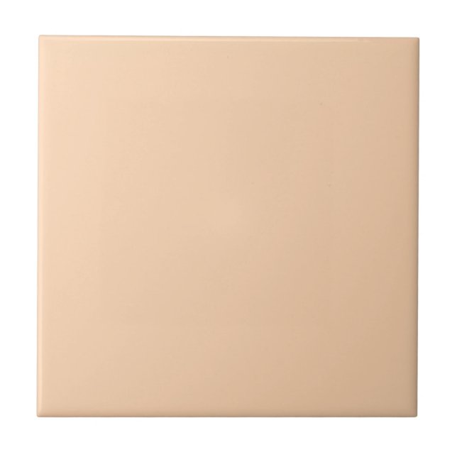 Light Apricot Solid Colour Ceramic Tile (Front)