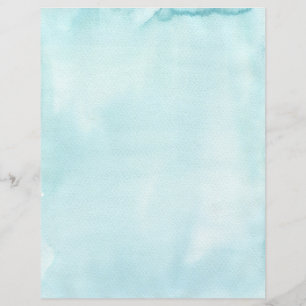 Light Aqua Blue Stationery Paper