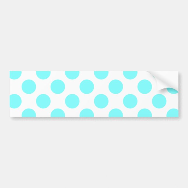 Light Aqua Dots Bumper Sticker (Front)