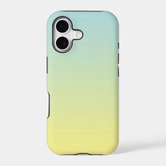 Light Aqua to Lemon Yellow Ombre Gradient Design