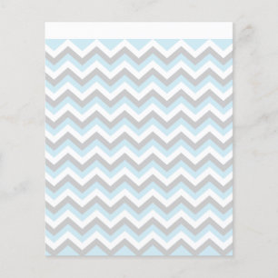 Light Aqua Turquoise Chevron Chic ZigZag Pattern Flyer