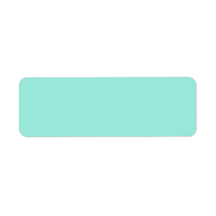 Light Aquafresh Aqua Blue Green Fashion Colour Return Address Label