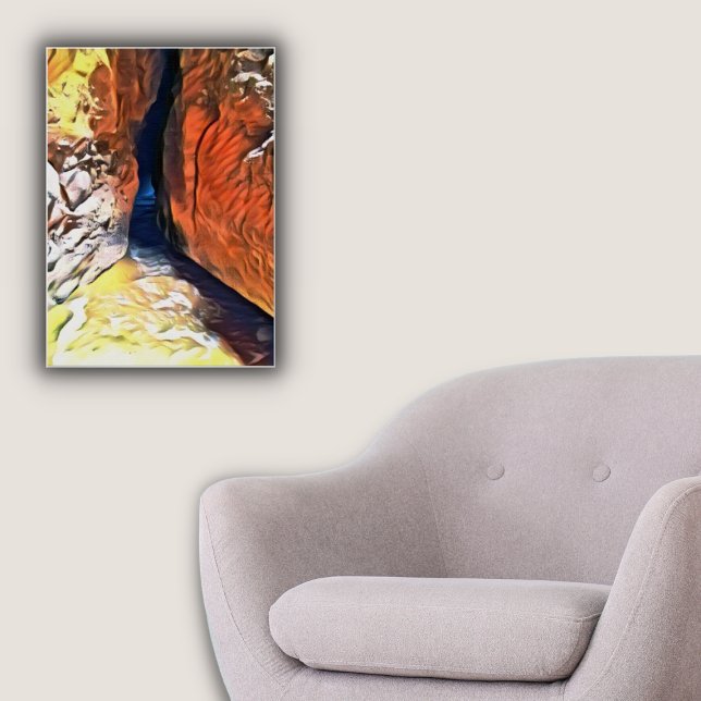 Light at the End of a Cave at the Beach Poster (Light at the End of a Cave at the Beach Poster)