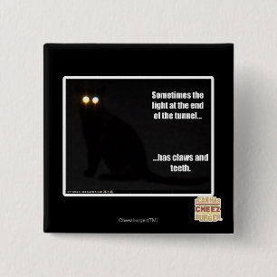 Light at the End of the Tunnel 15 Cm Square Badge