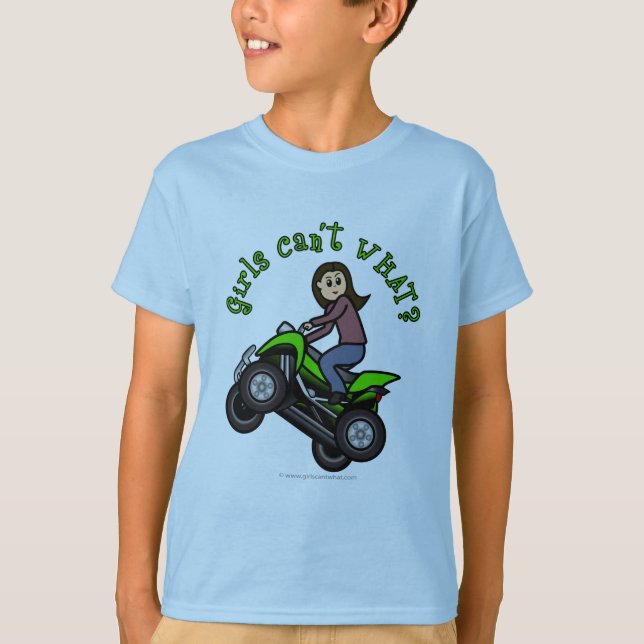 Light ATV | Four Wheeling Girl T-Shirt (Front)