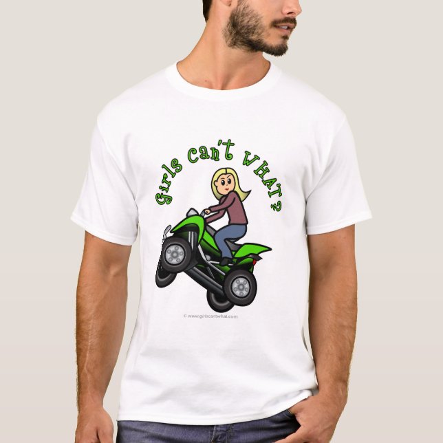 Light ATV | Four Wheeling Girl T-Shirt (Front)