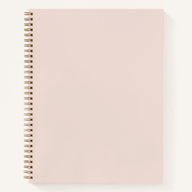 Light Ballet Slippers Pink Solid Colour Notebook (Front)