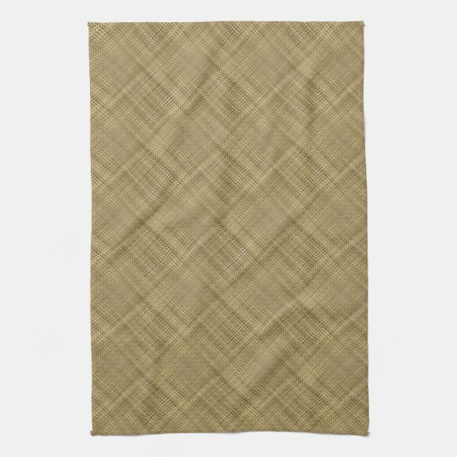 Light Basket Weave Tea Towel (Vertical)