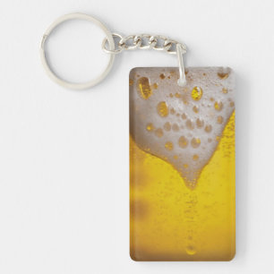 Light Beer Foam Key Ring