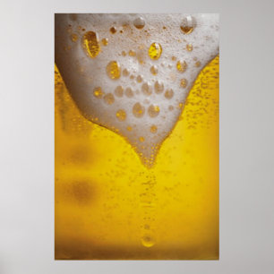 Light Beer Foam Poster