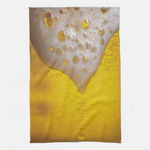 Light Beer Foam Tea Towel