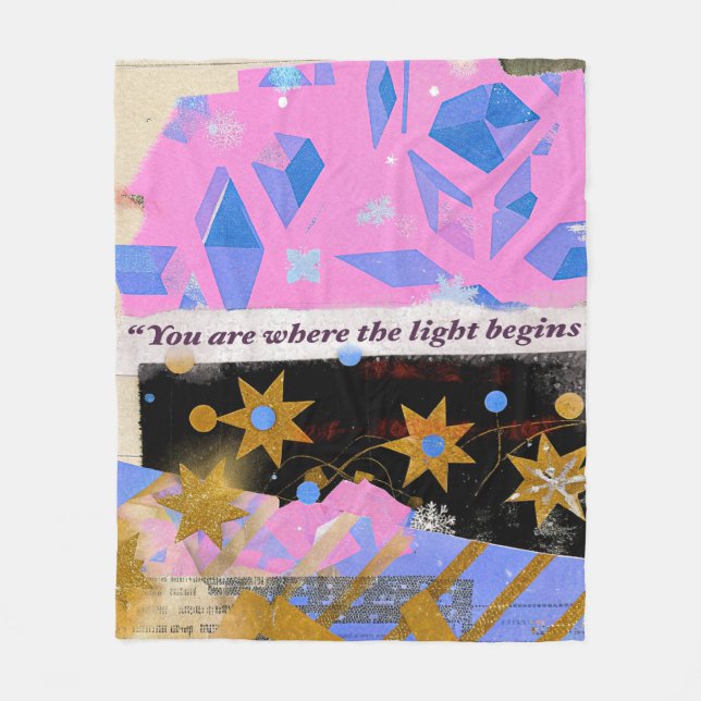 Light Begins – Fleece Blanket (Front)