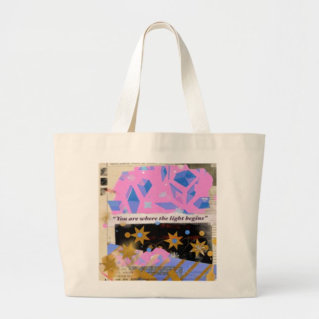 Light Begins – Large Tote Bag (Front)
