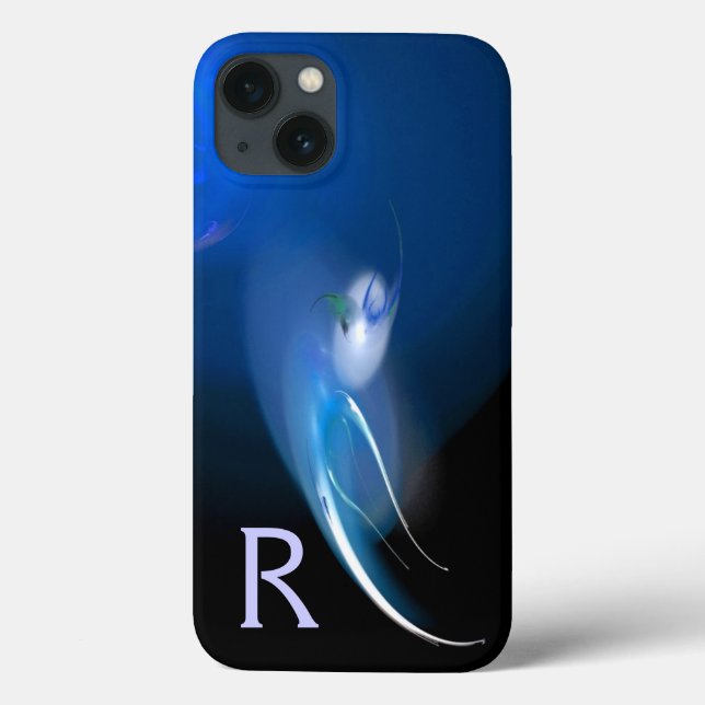 LIGHT BIRD IN BLUE MONOGRAM Case-Mate iPhone CASE (Back)