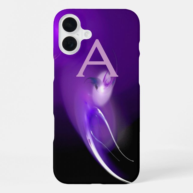 LIGHT BIRD IN PURPLE MONOGRAM iPhone CASE (Back)