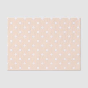 Light Bisque Polka Dots Tissue Paper