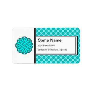 Light Bl/Teal Flower Ribbon by Kenneth Yoncich Label